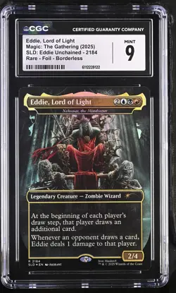 NEKUSAR, THE MINDRAZER Secret Lair Eddie, Lord of Light Foil Rare CGC 9 MTG EDH - Image 1