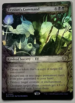 MTG Lorwyn Eclipsed Trystan’s Command Kindred Sorcery RARE FOIL #0344 - Image 1