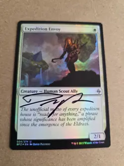 Expedition Envoy FOIL Signed By David Palumbo Magic the Gathering - Image 1