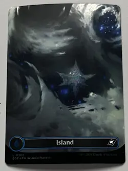 MTG Edge of Eternities Basic Land Island COMMON GALAXY FOIL #0368 - Image 1