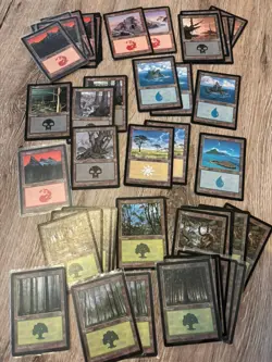 PORTAL Basicland Sammlung, Old 90er Premodern, 48 Standardlander Mtg Magic - Image 1