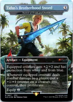 Tidus's Brotherhood Sword Sword of Truth and Justice (Rainbow Foil) 1867 SLD LP - Image 1