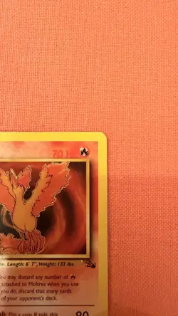 Pokemon Cards Moltres 27/62 Non Holo Rare Vintage 1999 Fossil TCG - Image 4