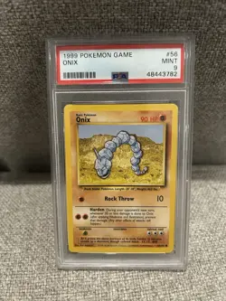 Pokemon 1999 Base set Onix card *MINT PSA 9* - Image 1