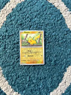 PIKACHU 025/165 Scarlet & Violet 151 Set - REVERSE HOLO Pokemon Card - NM - Image 2
