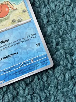 KRABBY 098/165 Scarlet & Violet 151 Set - REVERSE HOLO Pokemon Card - NM - Image 4
