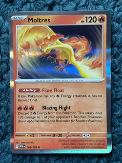 MOLTRES 146/165 Scarlet & Violet 151 Set - HOLO RARE Pokemon Card - NM - Image 1