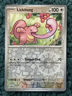 LICKITUNG 108/165 Scarlet & Violet 151 Set - REVERSE HOLO Pokemon Card - NM - Image 1