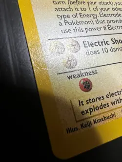 Electrode 21/102 Rare Shadowless Base Set Pokemon MP - Image 3