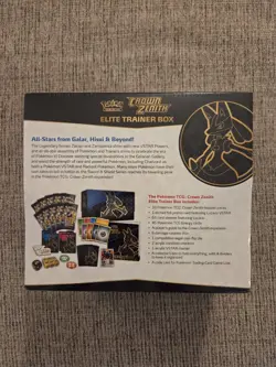 Pokemon TCG Crown Zenith Elite Trainer Box ETB New/Sealed - Image 3