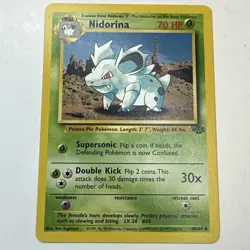 Nidorina 40/64 Unlimited Vintage 1999 Jungle Set Non-Holo Pokemon Card - Image 1