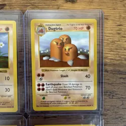 Pokemon TCG Base SHADOWLESS Lot 4 Diglett Dugtrio Sandshrew Magmar NM - Image 3