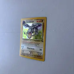 Pokemon TCG Aerodactyl Fossil Holo Card 1/62 Unlimited Rare LP Condition - Image 2