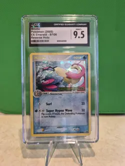 Pokemon TCG Milotic 8/106 Emerald Reverse Holo CGC 9.5 Mint+ - Image 1
