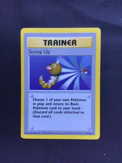 Pokemon Cards: Base Set Shadowless Rare: Scoop Up 78/102 - Image 1