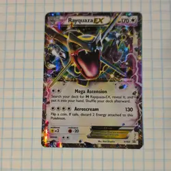 Pokemon Rayquaza EX XY69 Shiny Holo Promo Basic Card Pokemon TCG XY Set - Image 1