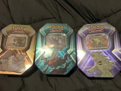 Pokemon TCG Triple Whammy Tins Collector Tins (Set Of 3) (New & Sealed!) - Image 1
