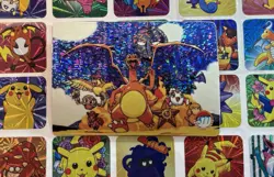 Pokemon Charizard Vintage Pocket Monsters Vending HOLO Prism Sticker Nintendo - Image 1