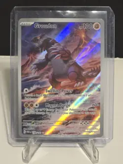 Groudon FA Illustration Rare 199/182 - Paradox Rift 2024 Pokemon TCG NM/MT - Image 1