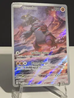 Groudon FA Illustration Rare 199/182 - Paradox Rift 2024 Pokemon TCG NM/MT - Image 4