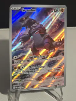 Groudon FA Illustration Rare 199/182 - Paradox Rift 2024 Pokemon TCG NM/MT - Image 5