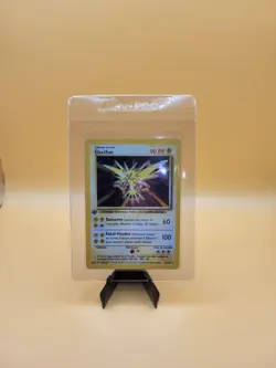 1st Edition French Zapdos Electhor 1999 Pokemon TCG Base Holo 16/102 LP - Image 3