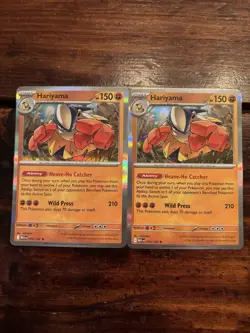 (2) Pokemon TCG Hariyama 073/132 Holo LOT! Mega Evolution - Image 1