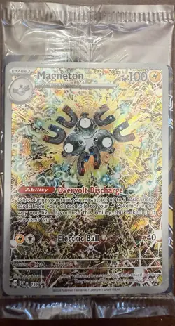 Pokemon Scarlet & Violet Surging Sparks Magneton promo Sealed Pack! - Image 1