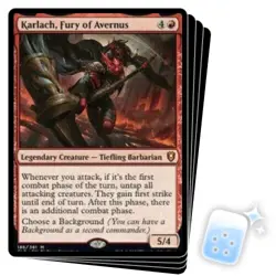 KARLACH, FURY OF AVERNUS X4 Commander Legends: Battle For Baldur's Gate MTG - Image 1