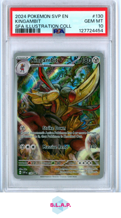KINGAMBIT SFA ILLUSTRATION COLL POKEMON SVP EN-SV BLCK STR PROMO 2024 130 PSA 10 - Image 1