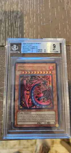 Yugioh 1st Edition Set Of 3 Shadow Of Infinity Ultra Rare Uria, Hamon, Raviel - Image 3
