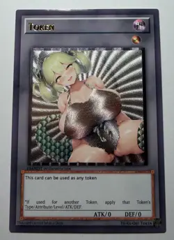 SEXY HEROINE WAIFU Dragonmaid YUGIOH TOKEN ACG PREMIUM HOLO CARD NM - Image 1