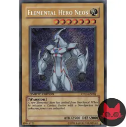 Yugioh Elemental HERO Neos CT03-EN001 Secret Rare Limited Edition LP - Image 1