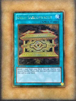 Yugioh Gold Sarcophagus PGLD-EN068 Ultra Rare 1st Ed LP - Image 1