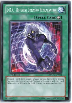 Yugioh - D.D.R. - Different Dimension Reincarnation SDDC-EN034 1st Edition - Str - Image 1