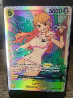 One Piece CCG Nami (SR) OP08-106 Two Legends Foil Card NM - Image 1