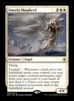 MTG Emeria Shepherd LP Light Play Battle for Zendikar [779] - Image 1