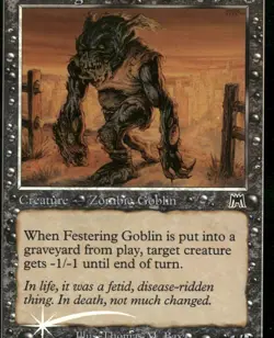 Festering Goblin Onslaught Foil - Magic: The Gathering - Image 1