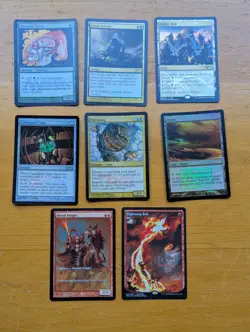 MTG FNM, WPN, Player Reward, 8 promo foils, Llanowar Elves, Desert, see desc. - Image 1