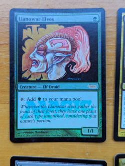 MTG FNM, WPN, Player Reward, 8 promo foils, Llanowar Elves, Desert, see desc. - Image 3