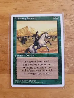 Whirling Dervish - Fourth Edition 4th - MTG Magic - Uncommon - Green Creature - Image 1