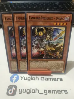 Yu-Gi-Oh Familiar Possessed Dharc X3 ORCS 1st Edition Common Light Played - Image 1