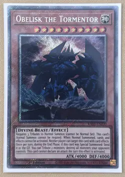 Obelisk the Tormentor RA03-EN230 Platinum Secret Rare 1st Ed - Image 1