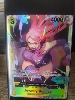 Jewelry Bonney OP08-105 SR One Piece TCG Two Legends NM - English - Image 1