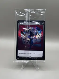 Riftbound “Fist Bump” Buff Double Sided Promo Card SEALED & RARE - Image 2