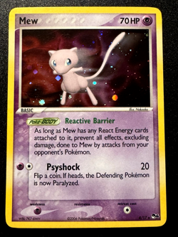 Mew 4/17 POP Series 4 Promo Pokemon Card Holo Foil Rare LP - Image 1