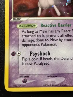 Mew 4/17 POP Series 4 Promo Pokemon Card Holo Foil Rare LP - Image 5