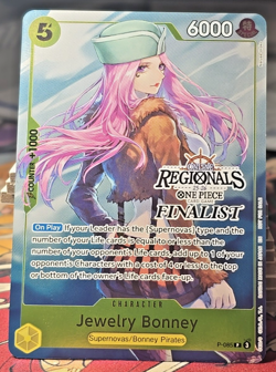 Jewelry Bonney 25-26 ONLINE Regionals Finalist Tournament Card P-085 ONE PIECE - Image 1
