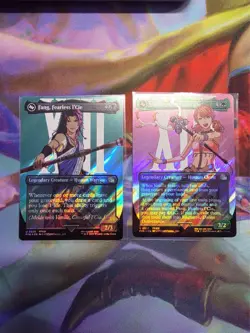 Fang and Vanille 526, 537- Borderless Surge Foil Set - Final Fantasy FIN MTG - Image 1