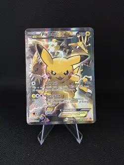 Pikachu EX XY124 XY Black Star Promo 2016 Full Art Holo Pokemon Card TCG - Image 1